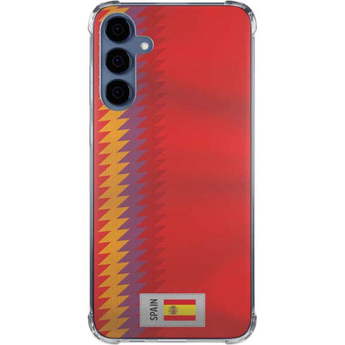 Spain Soccer Flag Galaxy S24 Clear Case